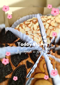 บราวนี่ชาไทย 100% เนื้อหนึบขนาด 1 ปอนด์