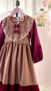 LIVANA - Dress anak pink - Dress anak pita - Dress anak pesta mewah - Dress anak kondangan perempuan LABELLA