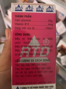 RTD CALCI B12 (20.100ml) bổ sung canxi phòng bại liệt còi xương