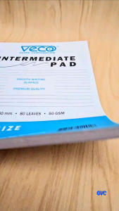 Veco Intermediate Pad 50 Gsm-4 Sizes: One Whole 1/2 Lengthwise 1/2 Crosswise 1/4 - 80 Leaves - (2 pads)