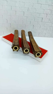pipa once klokotan kayu kelor Jawa model belimbing segi 6 L42