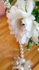 kalung hijab / pearl choker necklace premium