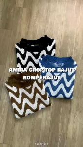 AMIRA CROPTOP RAJUT PREMIUM / ROMPI RAJUT