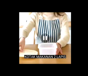 Keranjang Pengering Makanan 2 Lapis Multi fungsi