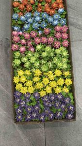 ดอกบัว ดอกบัวสาย ช่อบัวสาย  แบบดินปั้น ขนาดก้านยาว 4 นิ้ว