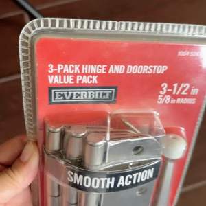 Everbilt 3-1/2 in. Satin Nickel 5/8 in. Radius Smooth Action Door Hinges Value Pack (3-Pack)