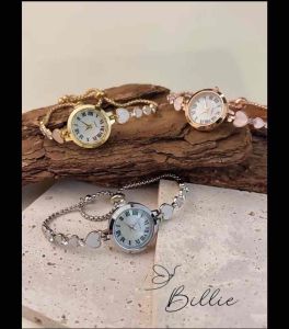 Billie Jam Tangan Wanita Model Tali Love Jam Analog Tali Serut Korea Fashion BS778