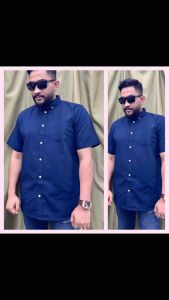 New Arrivals Mens short Sleeve plain Fashionable Casual oxfords Cotton Shirt