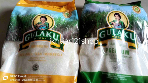 GULAKU Murni ukuran 1 kg 100% Gula tebu Indonesia