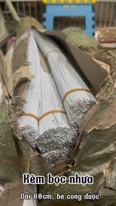 Kẽm bọc nhựa làm hoa khổng lồ dài 80cm