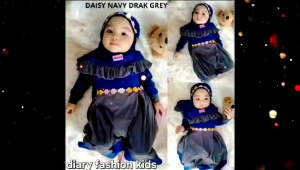 PROMO!! Gamis bayi perempuan daisy/gamis anak perempuan/sudah termasuk hijab/lucu dan imut/Usia 0bulan-4tahun/renda bunga warna warni