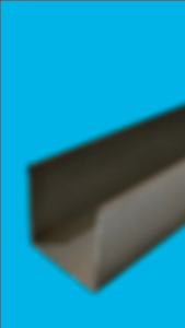 Lis U alumunium profil tembok 2 cm X 2 cm panjang 200 cm