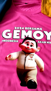 Kaos Gemoy Prabowo Gibran 2024 No 2 Kaos Prabowo Menang Gemoy Kaos Gemes Prabowo Baju Gemoy Prabowo 2024 Indonesia Maju BDR