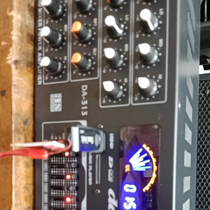 Amplifier Power Mixer Audio DAT 313 Karaoke System 4ch