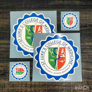 st lukes college of medicine 3m reflective printed laminated sticker for cars motorcyle gadgets laptop etc.