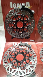 Disc Cakram Breke Igawa Hitam 260mm Pluse Breket All Beat All Vario All Scoopy Genio Spacy Dill Lobang Baut4 pnp/Mio Soul Mio Smile Mio Sporty Xeon Rc X-Ride pnp Lobang Baut4