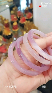 Vòng tay đ.á M.ã N.ão Tím nhạt bản đủa 8li phong cách trẻ trung năng động cho Nữ.