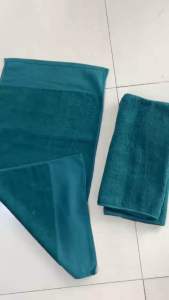 Combo 5 Khăn mặt DQ khăn xanh coban khăn mặt loại 1 khăn cotton thấm hút tốt