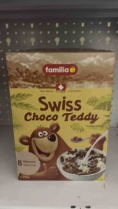 [250Gr ] Ngũ Cốc Sô Cô La Thụy Sỹ Hình Gấu Choco teddy Hiệu Familia Nhập Khẩu Thụy Sĩ