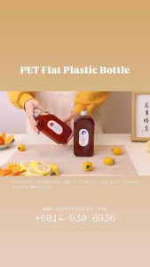 [10pcs] Square PET Flat Square Juice Plastic Bottle with Aluminium Color Cap / Boba Milk Tea Coffee (400ML)