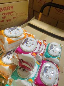 Sỉ combo 10 gói khăn ướt baby wipes 650g mẹ và bé Không mùi không chất độc hại an toàn cho bé ( date:2029)