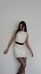 Cou cou tweed dress เดรสทวีทแต่งโบว์ เปิดหลัง