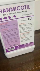 HANMICOTIL (1lít) hanvet chấm dứt hen khẹc khò khè hen ghép tiêu chảy tụ huyết trùng