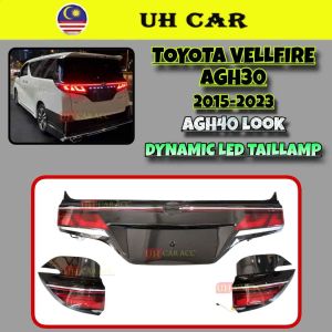 (AGH40 LOOK) Toyota Vellfire 2015-2023 Agh30 Dynamic Led Tail Lamp Taillamp Taillight Light With Running Signal