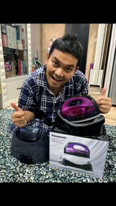 Setrika Uap Tanpa Kabel Panasonic Cordless Iron Steam NI-WL41 VSR dan NI-WL31 900 Watt Original Steamer Pakaian