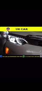 Toyota Camry 2015 - 2017 Double Projector Headlamp Head Lamp Light With Led + Light Bar + Running Signal