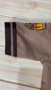 Baju pramuka siaga kancing setengah tangan pendek bahan elemen