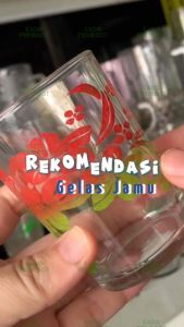 Gelas Jamu Polos - Gelas Kaca Bulat - Gelas Pendek - Gelas Polos - Gelas Kaca Bulat Polos