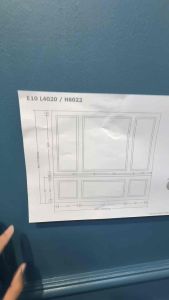 Set 10ft x 9ft DIY WAINSCOTING SINGLE FRAME Siap Potong Dinding Diamond Mirror Fluted Shiplap Accent Wall ABCDEF