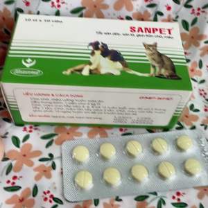 Sanpet xổ lãi dùng cho chó mèo 1 viên dùng 5 kg thể trọng