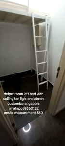 Loft bed customiz for helper room singapore /unity/store room/bomb shelter