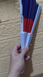 Philippine Flag Hand Fan 9 inches Plastic Handle