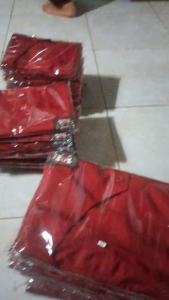 Seragam Sekolah Rompi SD Merah Per Lima Paket Hemat + Logo