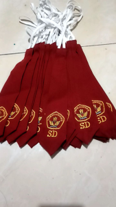 dasi sd logo bordir hrga per kodi isi 20pcs