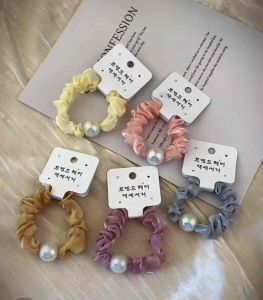 Women New Hair Ties Lady Fashion Pearl Hair Accessories