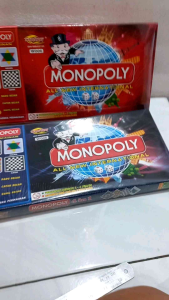 Board Game Mainan Monopoli 4in1 Game Dadu Ular Tangga Halma Catur no W006