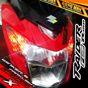 Suzuki Raider 150 FI Winker eye and Parklight Decal Sticker Tint Protector