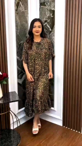 DRESS YOLA//DASTER HAWET WANITA DEWASA//DRESS PENDEK RAYON VISCOSE