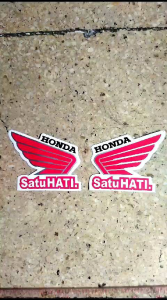 Stiker logo honda stiker sayap honda harga sepasang kiri kanan