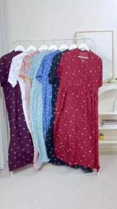 Daster Busui Kerah Sanghai/Chelsea Dress LD 120cm Fit to XL
