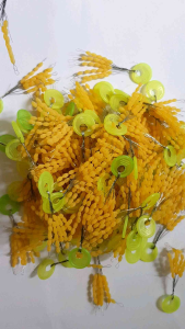 stopper pancing 30 butir  isi 100 pcs warna kuning tanpa kemasan