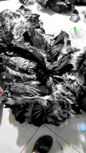 Ikeut Sunda rambut/ udeng Bali rambut palsu/ blangkon rambut Headband pria