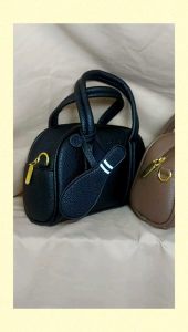 【Ready Stock】Sanion Minimalist Ladies Casual Bowling Bag Handbag Crossbody Bag