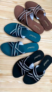 SANDAL SLOP WANITA SILANG TALI 3//SANDAL SELOP CANTIK MODEL TERKINI