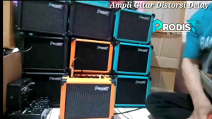 Ampli Gitar Listrik Distorsi Delay-Ampli Gitar 4 Inch Sudah Distorsi Delay Aux+Phones