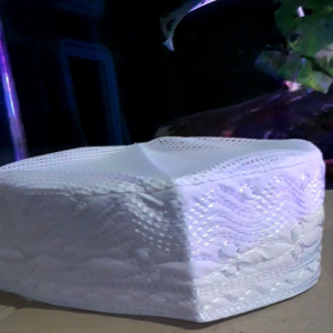 Peci Ikaf Madinah Jaring Putih dan Hitam Pendek 5cm, 6cm, dan 7cm